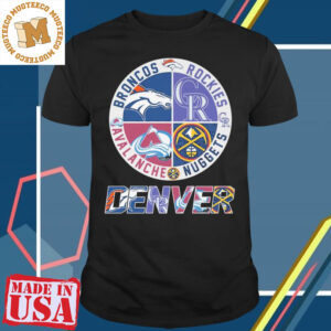 Denver Broncos Denver Nuggets Denver Colorado Denver Avalanche Logo Unisex T-shirt