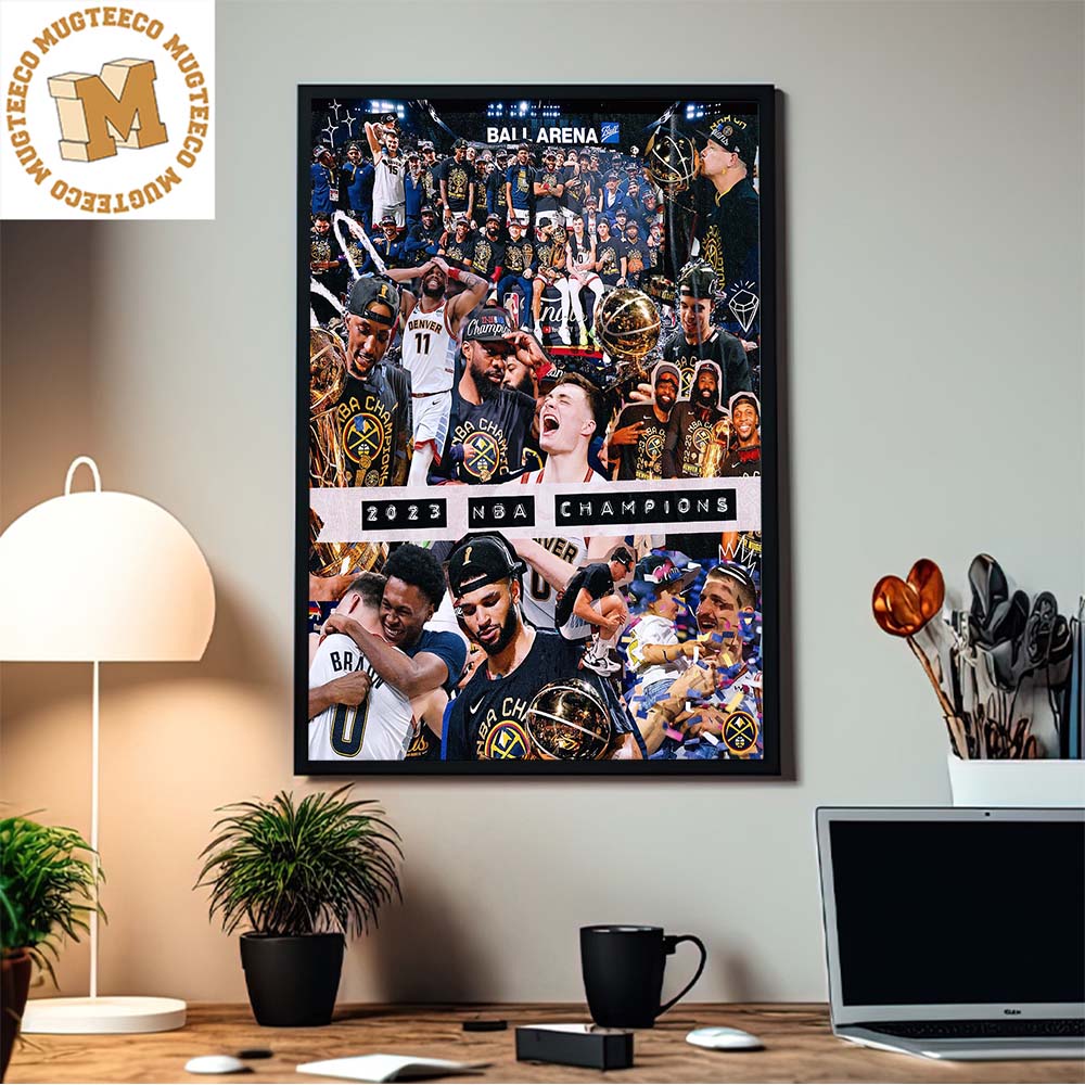 Denver Nuggets Champions NBA Photo Collage