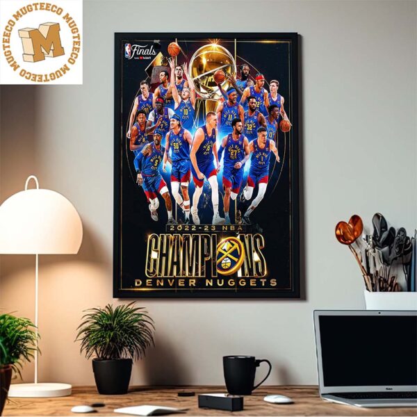 Denver Nuggets Mile High Basketball Champions Home Decor Poster Canvas