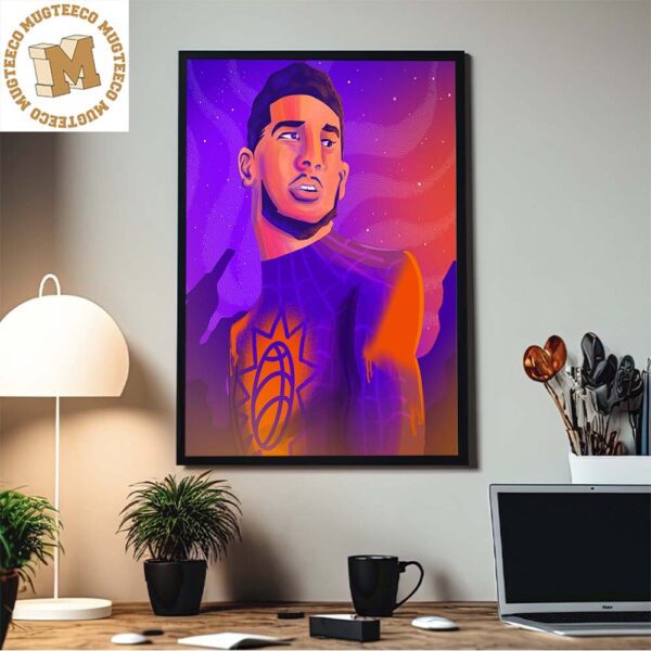 Devin Booker From The Phoenix Suns Spider Man Across The Spider Verse Style Home Decor Poster Canvas