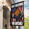 Don’t California My Texas State Flag Heart American Flag Texas Pride Design For Decoration Gift 2 Sides Garden House Flag