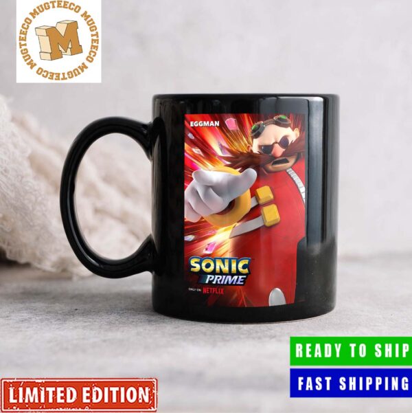 Eggman In Sonic Prime Exclusive Character Poster Coffee Ceramic Mug