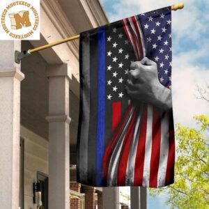First Responders Hero Flag Inside American Flag Hero Flag Nurse EMS Police Fire Military 2 Sides Garden House Flag