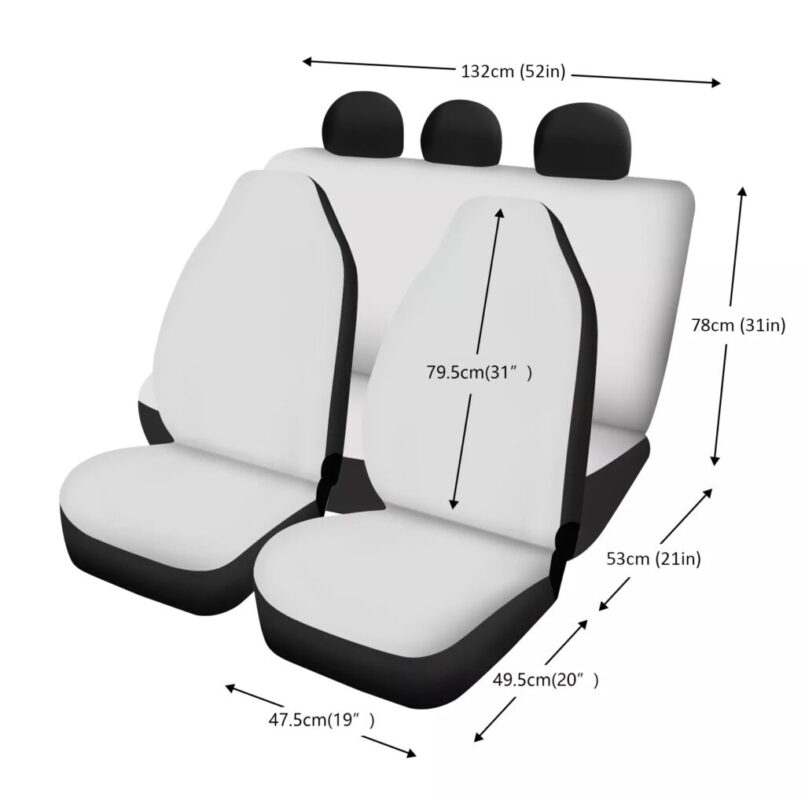 Hello Kitty Face Pattern Cute Car Seat Covers - Mugteeco
