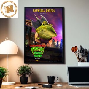 Genghis Frog By Hannibal Buress In Teenage Mutant Ninja Turtles Mutant Mayhem Home Decor Poster Canvas