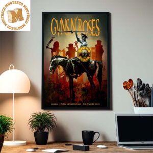 Guns N Roses Madrid Civitas Metropolitano 2023 World Tour Home Decor Poster Canvas