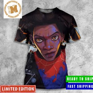 Hobbie Brown Spider Punk The Coolest Across The Spider Verse Painting Style All Over Print Shirt