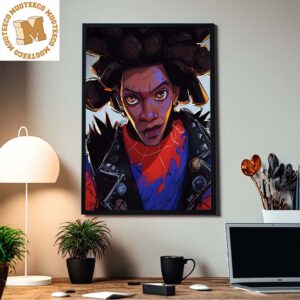 Hobbie Brown Spider Punk The Coolest Across The Spider Verse Painting Style Home Decor Poster Canvas