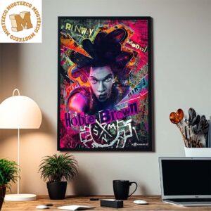 Hobie Brown Runway Model Spider Punk In Spider Man Across The Spider Verse Graffiti Style Home Decor Poster Canvas