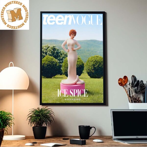 Ice Spice Ascending At The Teen Vogue Cover Home Decor Poster Canvas