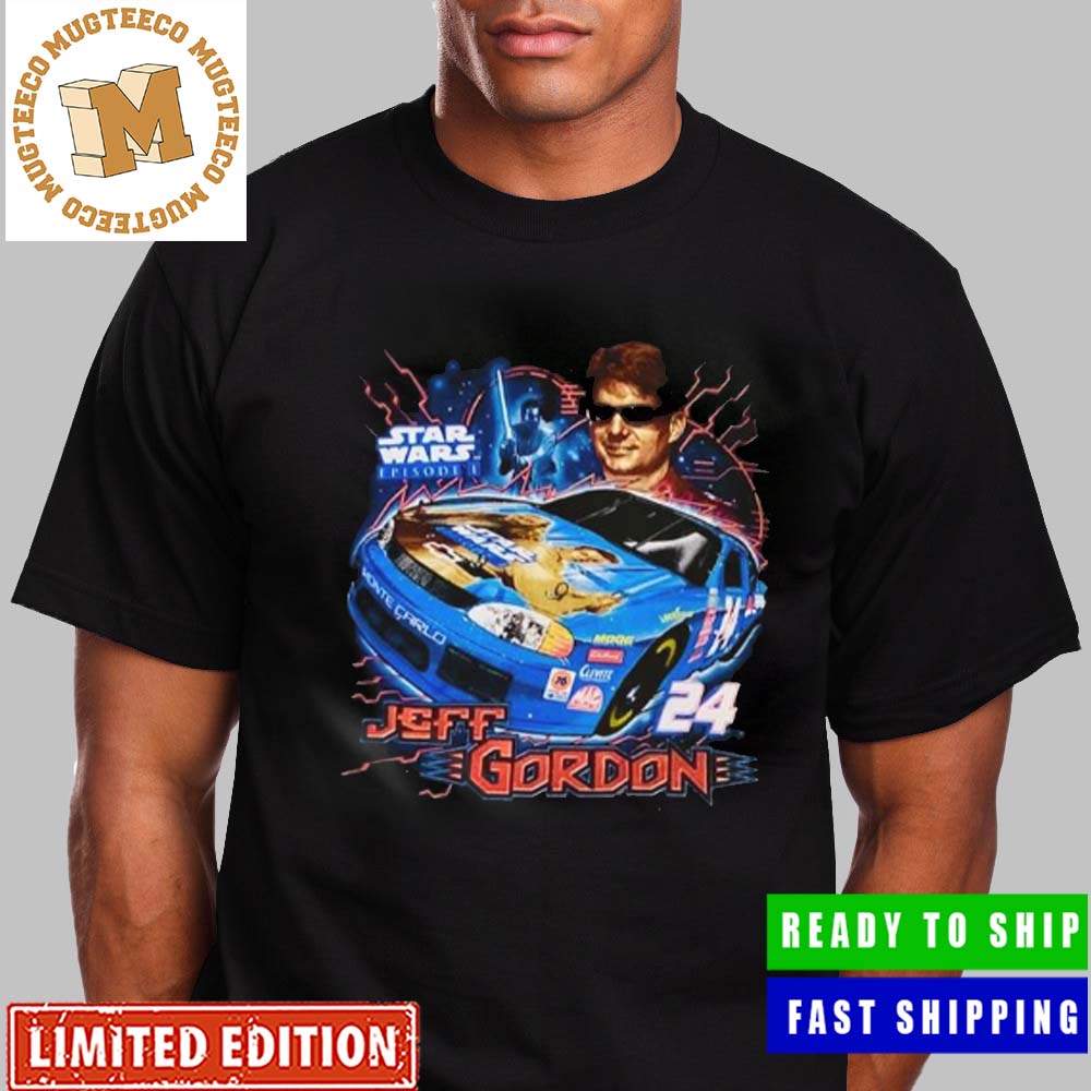 Jeff Gordon Star Wars Racing 24 Star Racing Vintage T-Shirt - Mugteeco