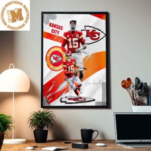 Kansas City Chiefs Patrick Mahomes MVP Fanart Home Decor Poster Canvas