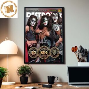 Kiss Cover Of The Lastest Kiss Fanzine Destroyer From Kiss Army Sweden Home Decor Poster Canvas