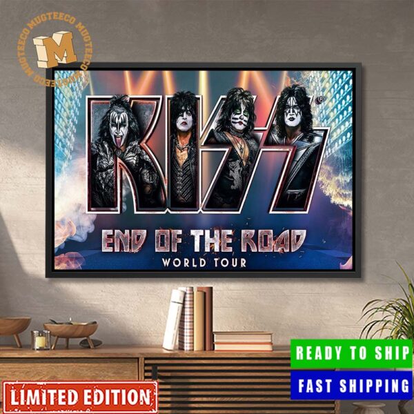 Kiss End Of The Road World Tour Official Home Decor Poster Canvas