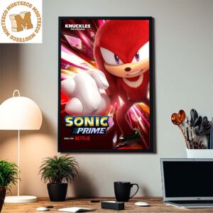 Knuckles In Sonic Prime Exclusive Character Home Decor Poster Canvas