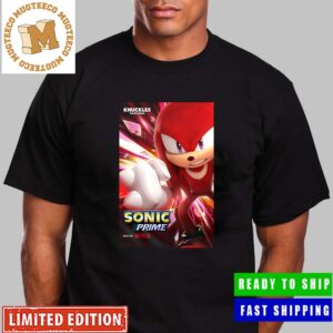 Knuckles In Sonic Prime Exclusive Character Poster Classic T-Shirt