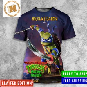 Leo By Nicolas Cantu In Teenage Mutant Ninja Turtles Mutant Mayhem Poster All Over Print Shirt