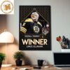 Linus Ullmark from The Bruins is the 2023 Vezina Trophy Winner in NHL Awards Home Decor Poster Canvas