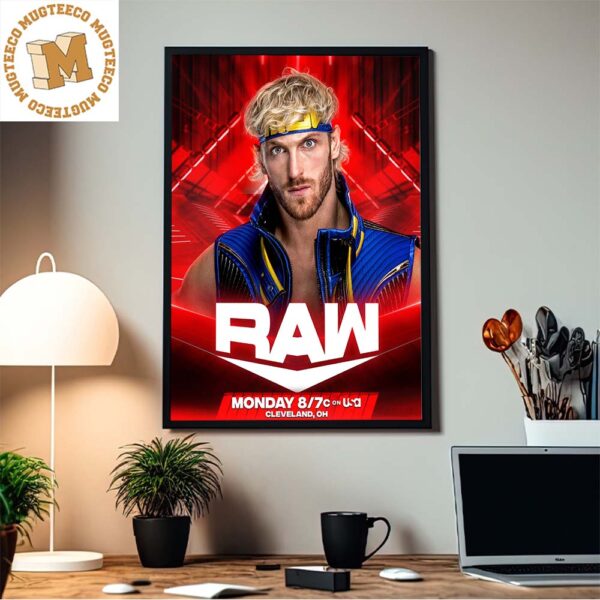 Logan Paul Return To WWE Raw Home Decor Poster Canvas