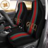 Luxury Gucci Common Sense Is Not That Common Logo In Black Background Car Seat Covers