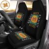 Luxury Gucci x Mickey Mouse Face Pattern In Brown Monogram Car Seat Covers Full Set