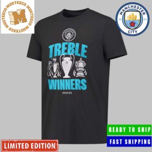 Manchester City Treble Winners 2022-23 Official Unisex T-Shirt