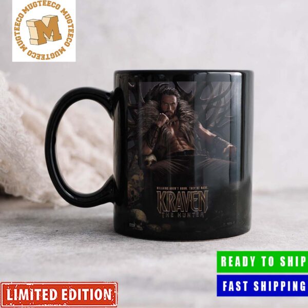 Marvel Kraven The Hunter By Aaron Taylor-Johnson Official Poster Coffee Ceramic Mug