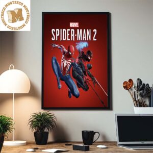 Marvel Spider Man 2 Game Releases October 20 Official Home Decor Poster Canvas
