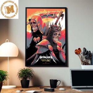 Metallica Castle Donington England M72 World Tour No Repeat Weekend Home Decor Poster Canvas