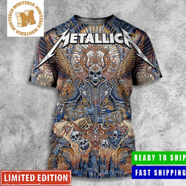 Metallica Pop-Up Poster For Gothenburg Sweden M72 European Tour 2023 All Over Print Shirt