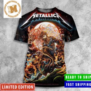 Metallica Ullevi Stadium de Gothenburg Sweden Night Two M72 World Tour All Over Print Shirt
