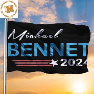 Michael Bennet 2024 Flag President 2024 Campaign Flag Outdoor Patio Decor Gifts For Family 2 Sides Garden House Flag