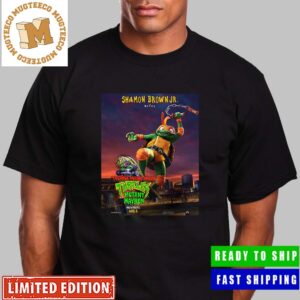 Mikey By Shamon Brown Jr In Teenage Mutant Ninja Turtles Mutant Mayhem Poster Vintage T-Shirt