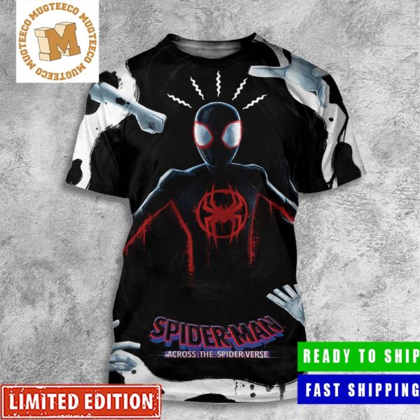 Miles Morales Vs The Spot In Spider Man Across The Spider Verse All Over Print Shirt