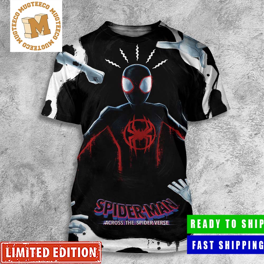 Miles Morales Vs The Spot In Spider Man Across The Spider Verse All Over Print Shirt