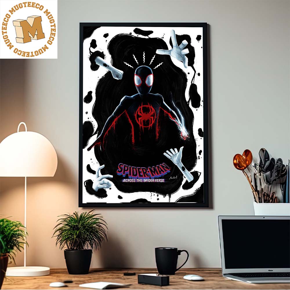 Miles Morales Vs The Spot In Spider Man Across The Spider Verse Home Decor Poster Canvas