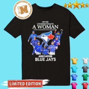 Never Underestimate a Woman who Understands Baseball and loves Blue Jays 2023 Premium Shirt