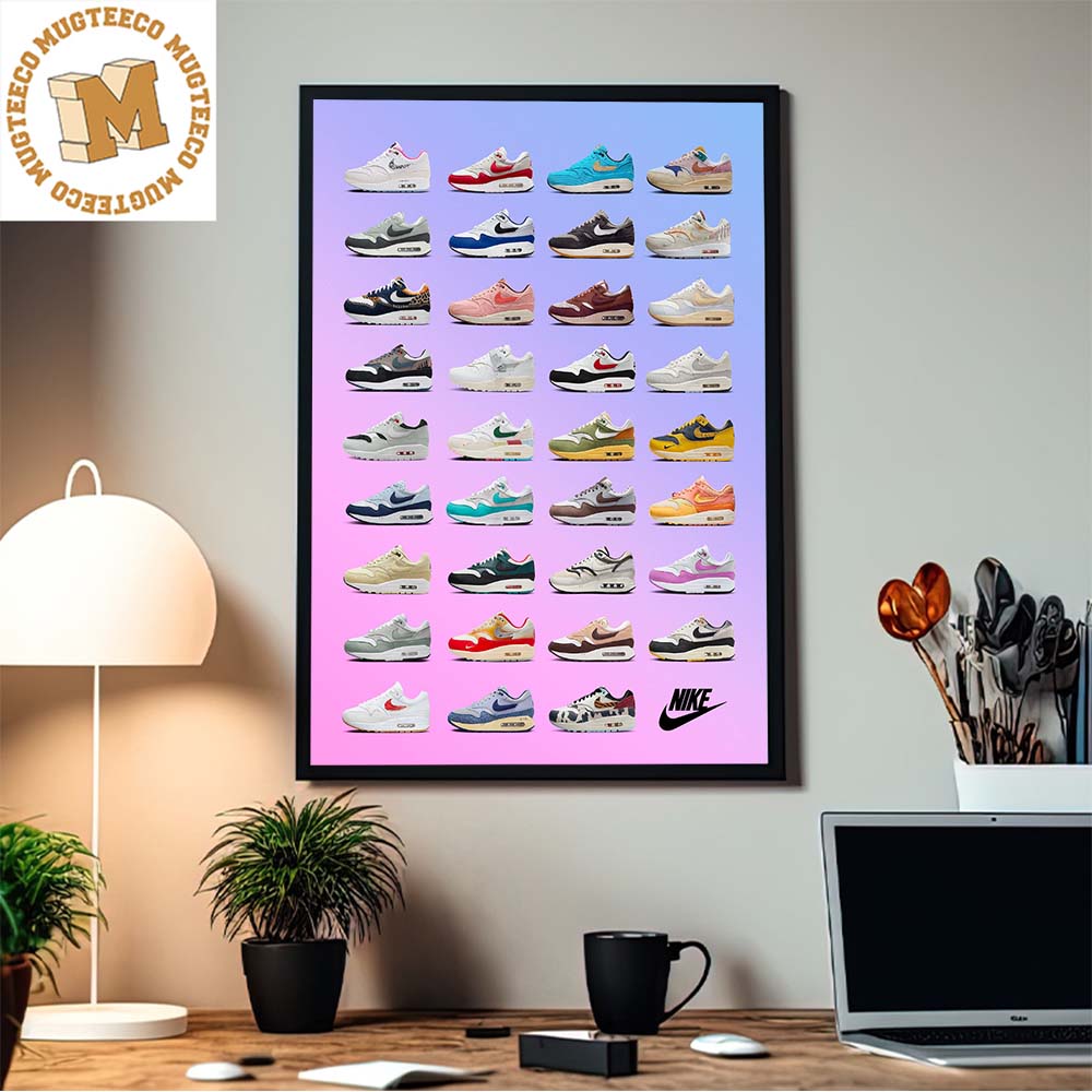 Mededogen Kinderpaleis los van Nike Air Max 1 Of 2023 All Colorway Collection Home Decor Poster Canvas -  Mugteeco