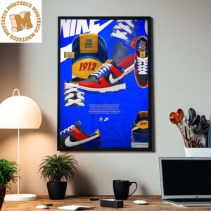 Nike Dunk Low LSU Tigers Tiger Pride Think Work Serve 1912 Home Decor Poster Canvas