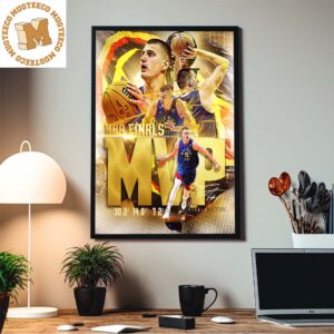 Nikola Jokic First Time Champion And Finals MVP Bring It In Home Decor Poster Canvas