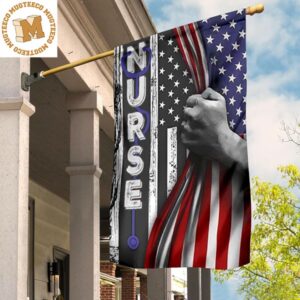 Nurse American Flag Inside American Flag Honoring Nurse Merican For Nurse Graduation Gifts 2 Sides Garden House Flag