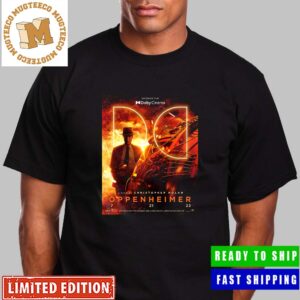 Oppenheimer By Christopher Nolan New Dolby Cinema Poster Unisex T-Shirt