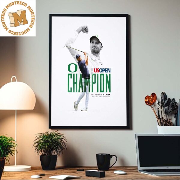 Oregon Men’s Golf Wynham Clark 2023 US Open Champion Home Decor Poster Canvas