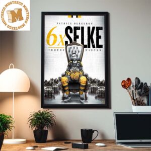 Patrice Bergeron The Selke King Still Reigns 6 Trophy Winner Home Decor Poster Canvas
