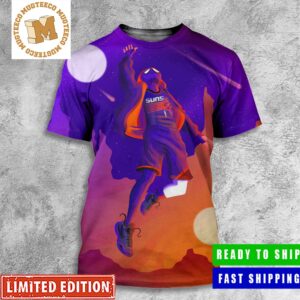 Phoenix Suns Into The Valley Verse Devin Booker  Spider Man Across The Spider Verse Style All Over Print Shirt