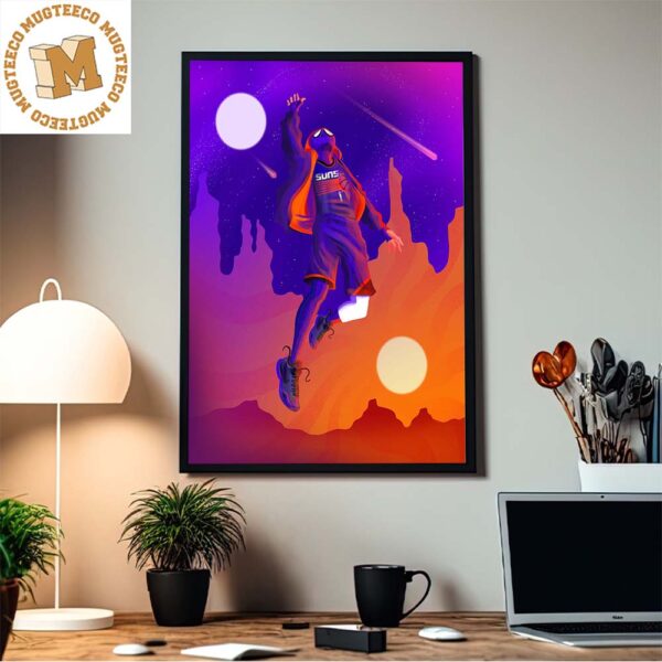 Phoenix Suns Into The Valley Verse Devin Booker  Spider Man Across The Spider Verse Style Home Decor Poster Canvas