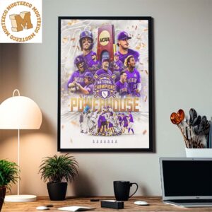 Powerhouse LSU Tigers Are National Champions 2023 NCAA Baseball Home Decor Poster Canvas