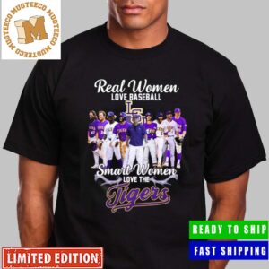 Real Women Love Baseball Smart Women Love The Tigers 2023 Unisex T-Shirt