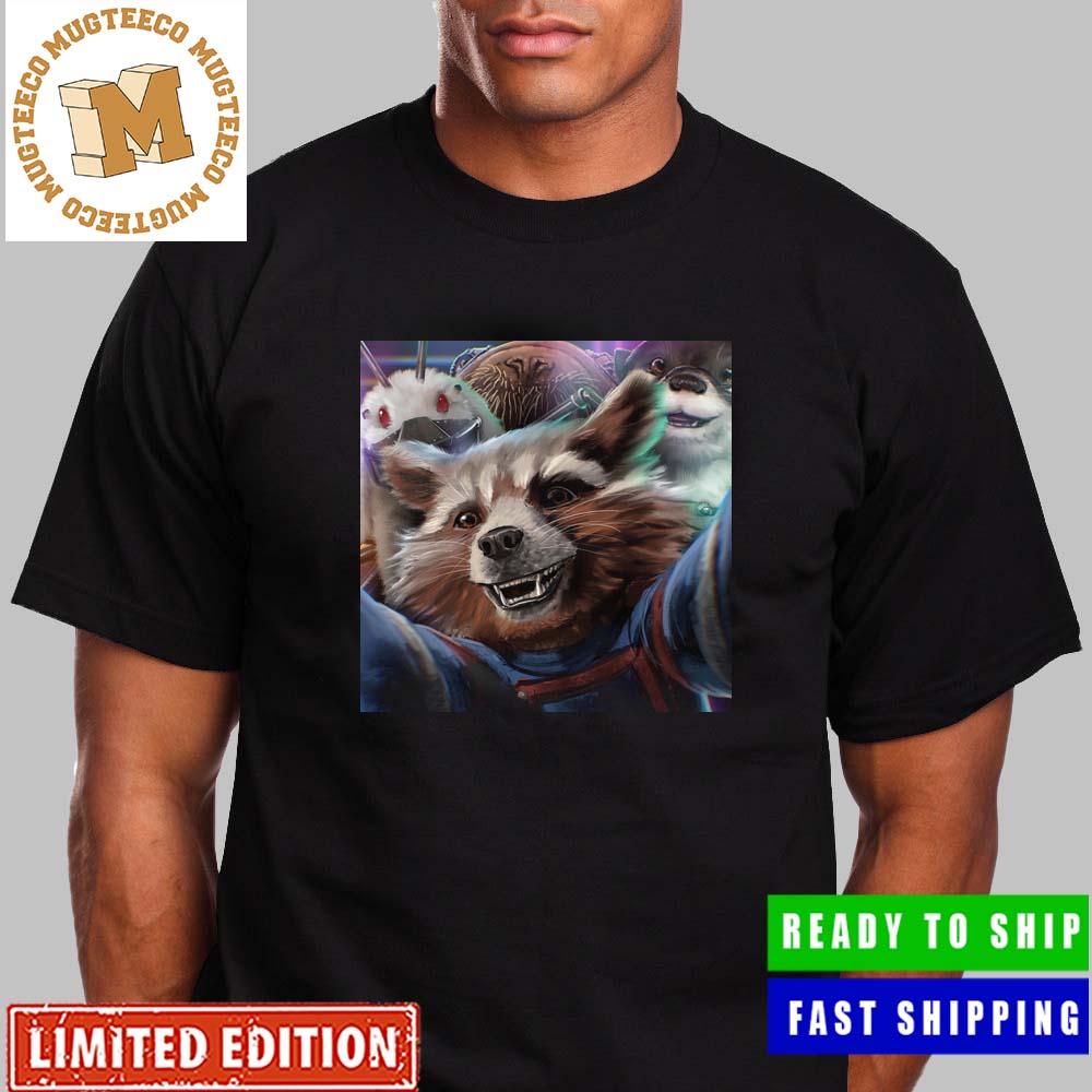 Rocket Racoon And His Friends Adorable Selfie IN Guardians Of The Galaxy Vol 3 Unisex T-Shirt