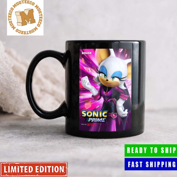 Rouge In Sonic Prime Exclusive Character Poster Coffee Ceramic Mug